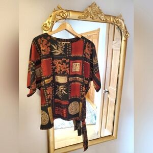VINTAGE Printed top